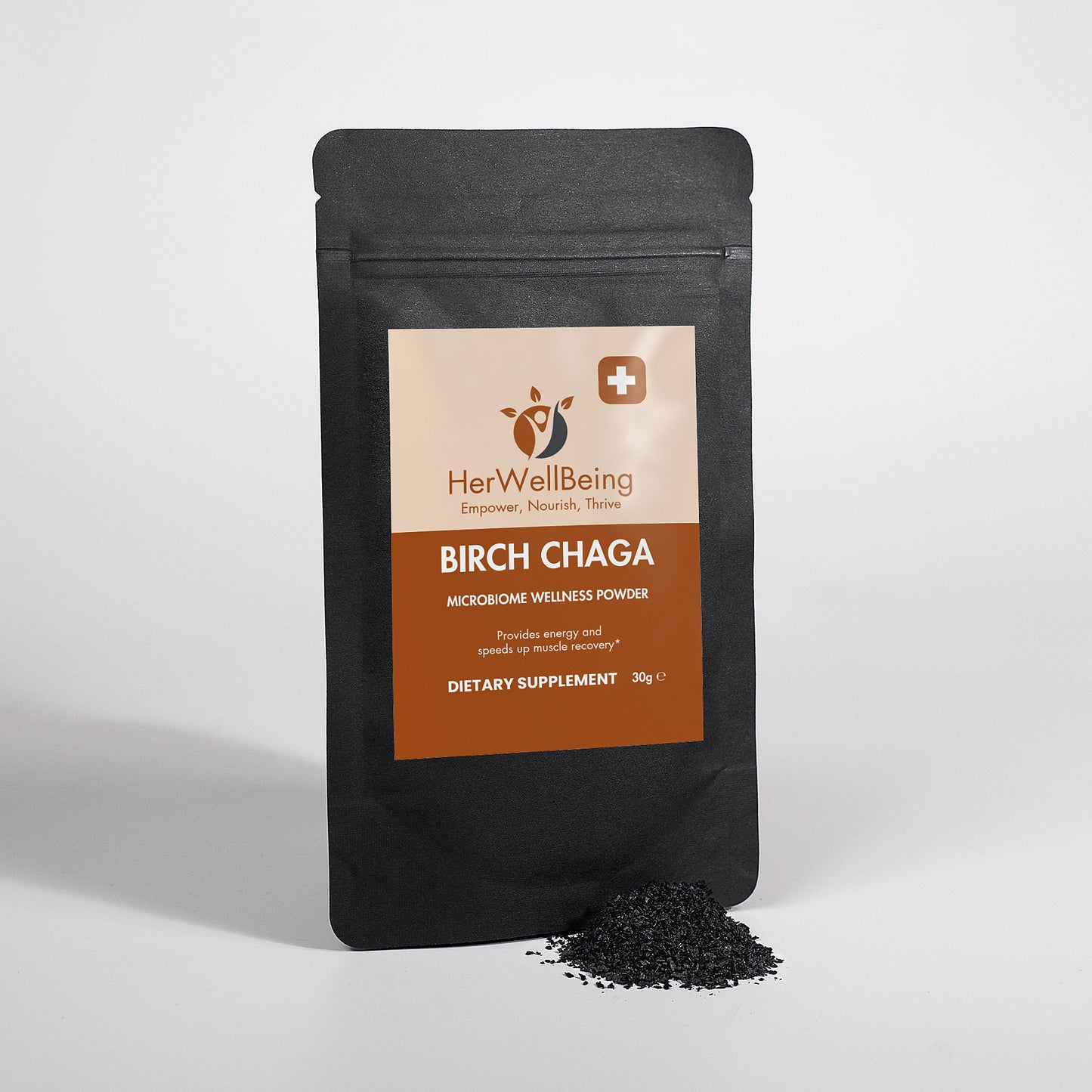 Birch Chaga Microbiome Wellness Powder Hertotalwellbeing 